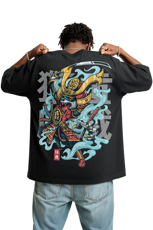 SAMURAI | BLACK | OVERSIZED T-SHIRT