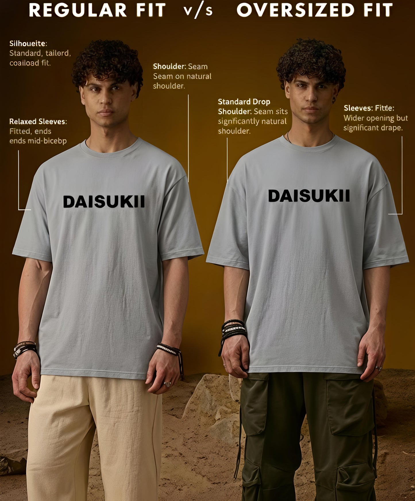 COSMIC CHAOS | GREY | OVERSIZED T-SHIRT